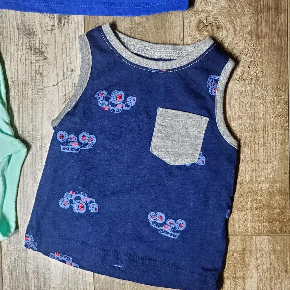 Carter's & Garanimals 12m Baby Boy Tank Top Bundle NWOT